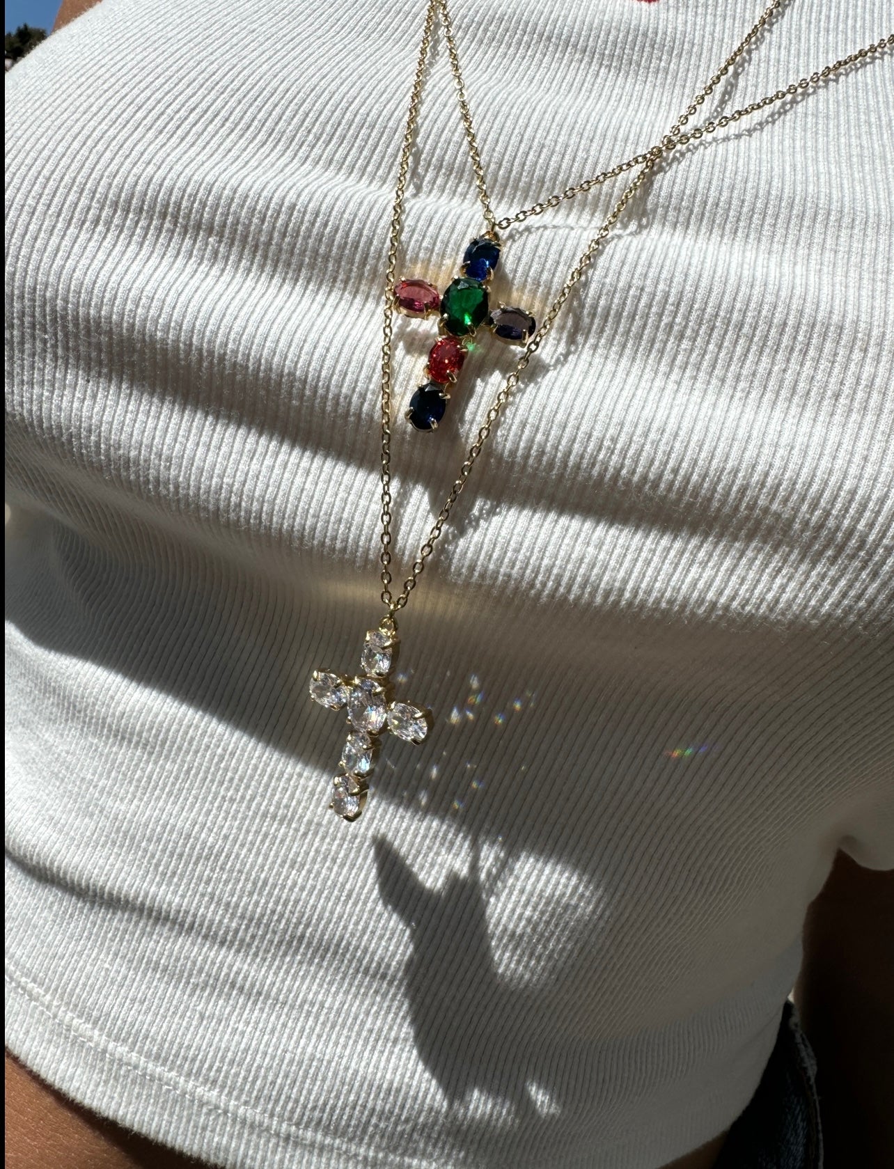 Collana lunga croce Luxury